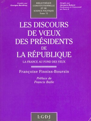 cover image of Les Discours de vœux des Présidents de la République
